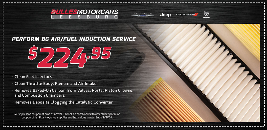 BG Air/Fuel Induction Service for $224.95